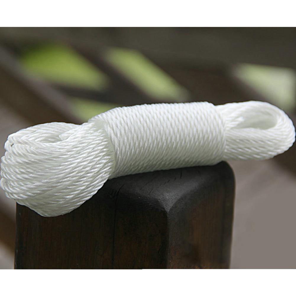 10m/20m Colored Nylon Rope Climbing Traction Tying Shade Net Rope Clothesline Garden Supplies