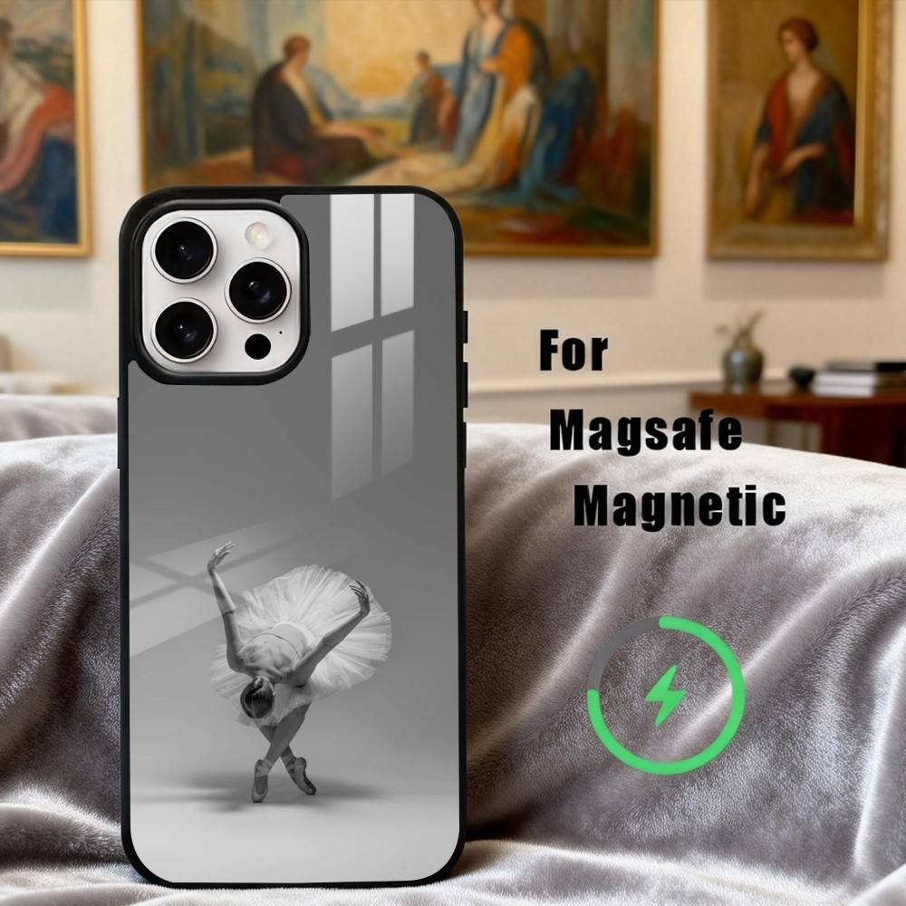 B-Ballerina Art B-Ballet  Phone Case For iPhone17,16,15,14,13,12,11 Plus,Pro Max Magnetic For Magsafe Wireless Charging