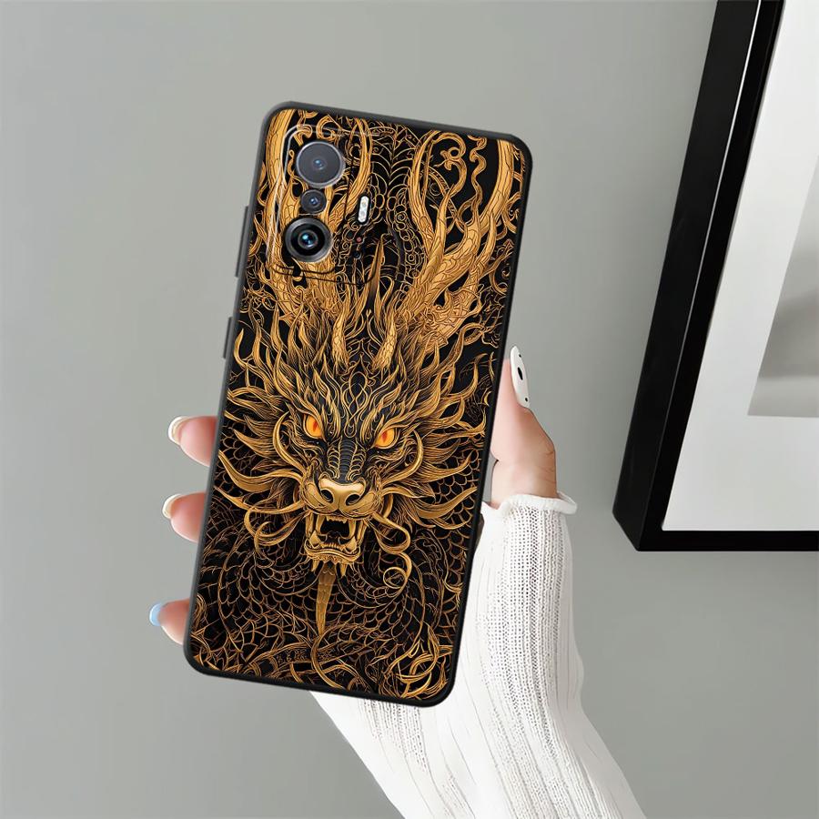 Чехол для телефона Dragon Totem Funda для Xiaomi Mi 12X 12 11 11T 14 12T Pro 10T 15 Pro 13 Lite