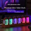 Цифровые часы на нитрон-индикаторах, сборка требуется, с RGB-подсветкой, настольные часы для игровой настольной установки, в подарочной коробке