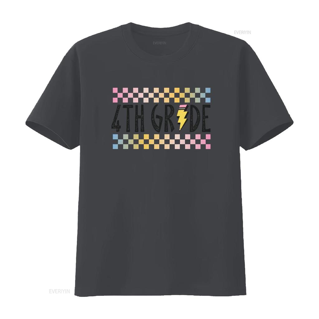 Fourth Grade Teacher T Shirt 4th First Day Of School Retro Team vintage Washed Stylish fashion Unisex Stretched Versatile