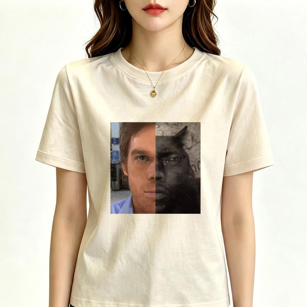 Dexter Morgan tshirt girl Psychedelic cheap korean fashion gothic shirt korean fashion s party yk emo