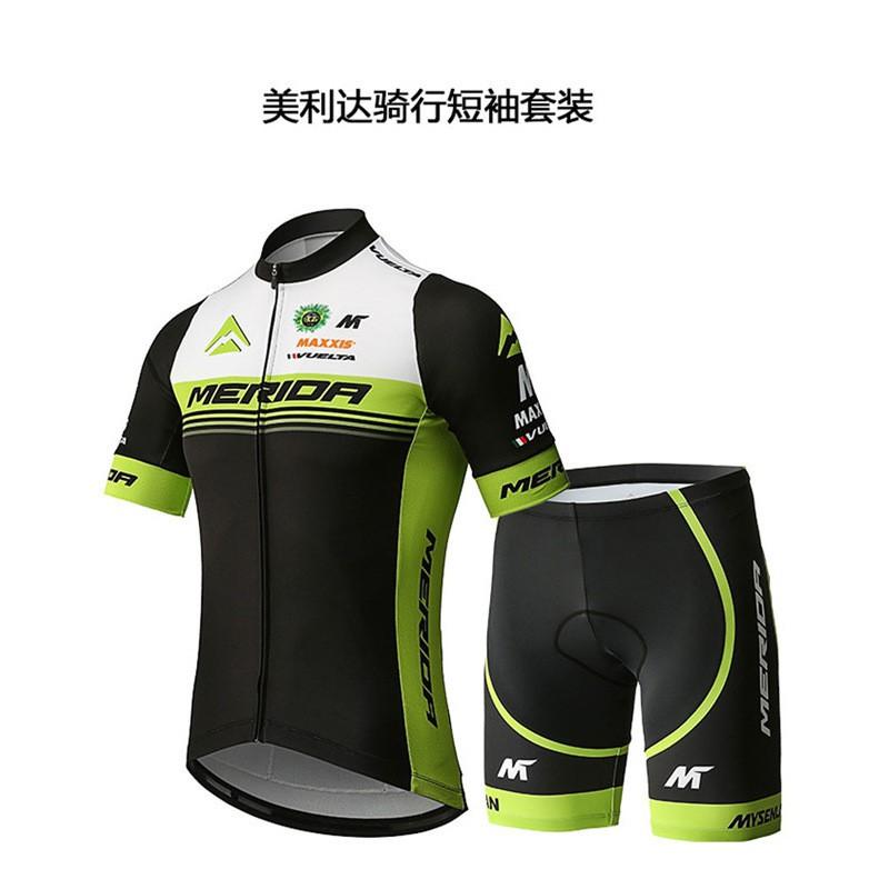 Men Women Cycling Jersey Shorts Set Quick Dry Breathable Bike Riding Outfit Road Mountain Biking