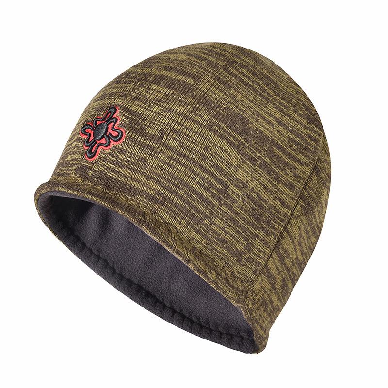 Зимняя теплая вязаная шапка для бега и велоспорта для мужчин, ветрозащитная и морозостойкая шапка, головной убор, шапка для защиты ушей