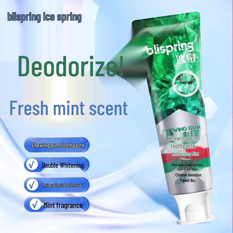 blispring Зубная паста с турмалином и мятой для свежего дыхания