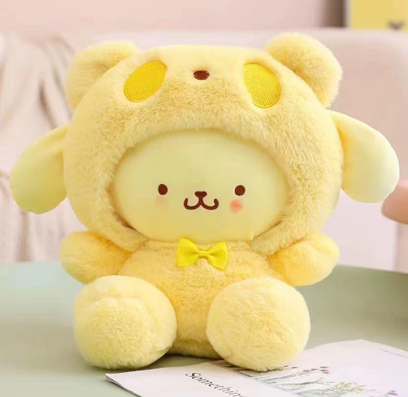 Плюшевая игрушка Sanrio Кавайная Милая декор для комнаты Собака Нефритовая Куроми Кукла для переодевания Кукла Плюшевая игрушка Мягкая игрушка Патунг Куклы Подарки на день рождения