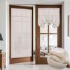 Blackout Door Window Curtain with Fastener Tape Light Filtering Non-Fading
