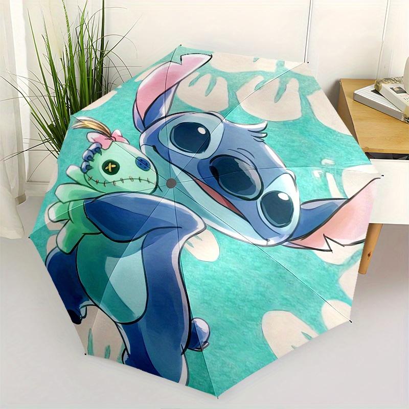 Складной зонт Stitch, тематика 'Инопланетяне', лучший выбор для подарка, 8 спиц, повседневный, прочный, легкий и портативный дорожный зонт, su