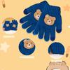 Umeloeo Mittens with Bear Cute and Thick Knit Gloves for Fall and Perfect for Snow Cold and Windproof and Elementary for Boys and Ages Ages Kids'