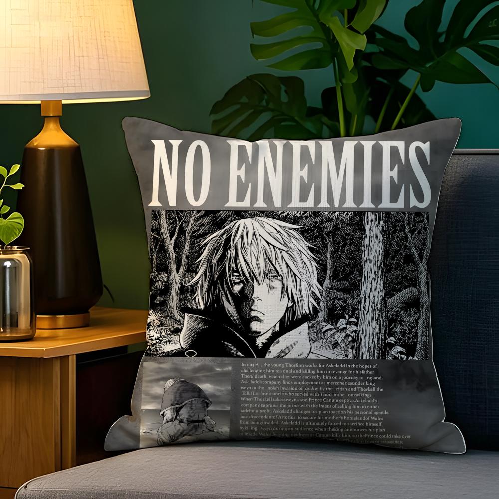 Cartoon Comic VVinland SagaPC Pillow Case Natural Linen Pillow Case DoubleSided Decor Sofa Pillowcase Home Decor