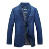 Men 'S New Clothes Three -Button Denim Blazer Casual Loose Youth Solid Color Denim Blazers