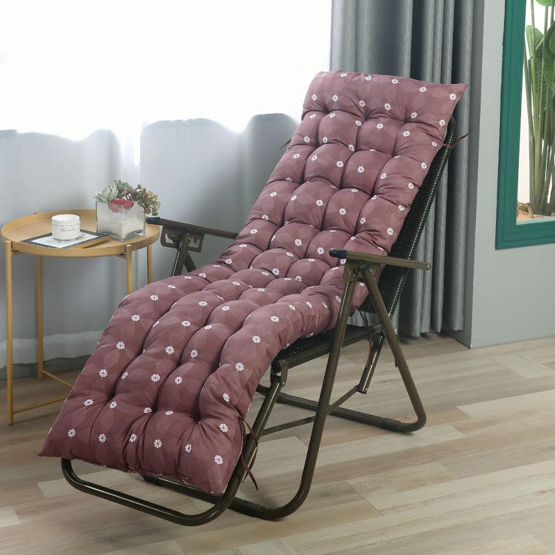 New Long Cushion Recliner Rocking Chair Cushion Thick Seat Cushion Rattan Chair Sofa Cushion Garden Chair Cushion Tatami Mat