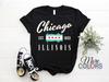 Vintage Chicago Illinois Est. 1833 Gift T-Shirt, Jersey Flag Pride Patriotic TShirt Gifts For Adult Youth Unisex Kids, Birthday Present Tee