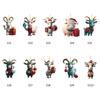Swing Animal Goat Hanging Pendants Cartoon Goat Xmas Tree Ornament  for Cars Backpacks