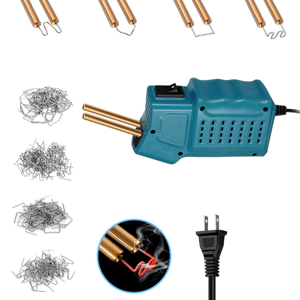 Сварочный аппарат для пластика, комплект для сварки пластика с горячими скобами (200 шт.), мини-ручной сварочный аппарат для автомобиля