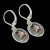 Natural Smoky Topaz Gemstone 925 Solid Sterling Silver Gift Earring 1.25" q7K96