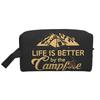 Дорожные сумки для хранения Happy Camper Print, косметичка Camp Life, водонепроницаемая косметичка, портативная косметичка большой емкости
