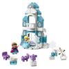 LEGO Duplo Frozen Ice Castle Рождественский подарок Рождество 10899 Игрушечный блок Подарок для младенцев Кукла Замок для младенцев Кукла для мальчиков и девочек от 2 лет и старше Светящаяся!