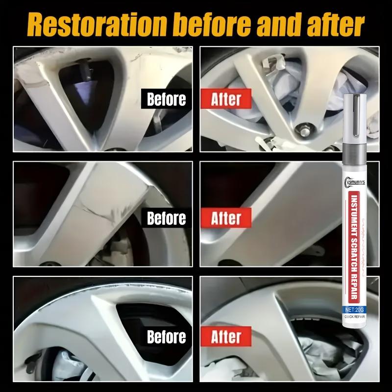 Repair Paint Pen Metal Touch Up for Wheel Rim Door Handle and Car Chrome Scratch Restoration Touchup Paint2