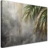 Canvas Print, Palms On Concrete Background