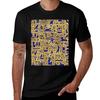 Egyptian Hieroglyphic Lapis Lazuli And Gold Tshirt Durable Work Wear Tshirt