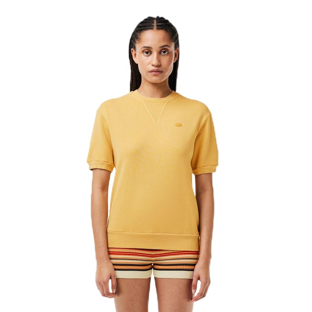 Lacoste Womens/Ladies Natural Dyed Fleece T-Shirt