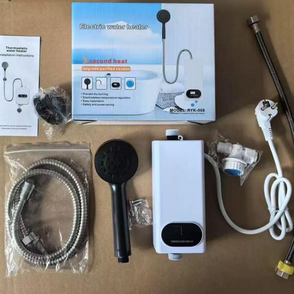 Instant Hot Water Instant Water Heater Digital Display Tankless Water Heater Shower Heating
