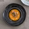 Retro Irregular Ceramic Deep Plate Thick Soup Plate Pasta Plate Salad Plates Restaurant Molecular Cuisine Creative Tableware