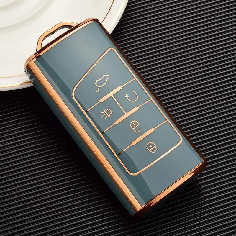 Car Soft New Fashion Remote Key Case Cover Shell Fob For GAC Trumpchi GS4 GM8 GA4 GS5 GS3 Legend GS8 GA3 GA6 SGS7 5 Buttons TPU