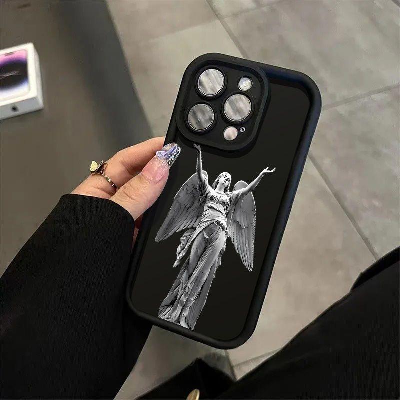 Популярный чехол для телефона с графикой статуи для iPhone 16 15 14 13 12 11 X XR Xs SE 2022 8 7 Plus Pro Max Mini Силиконовая задняя крышка