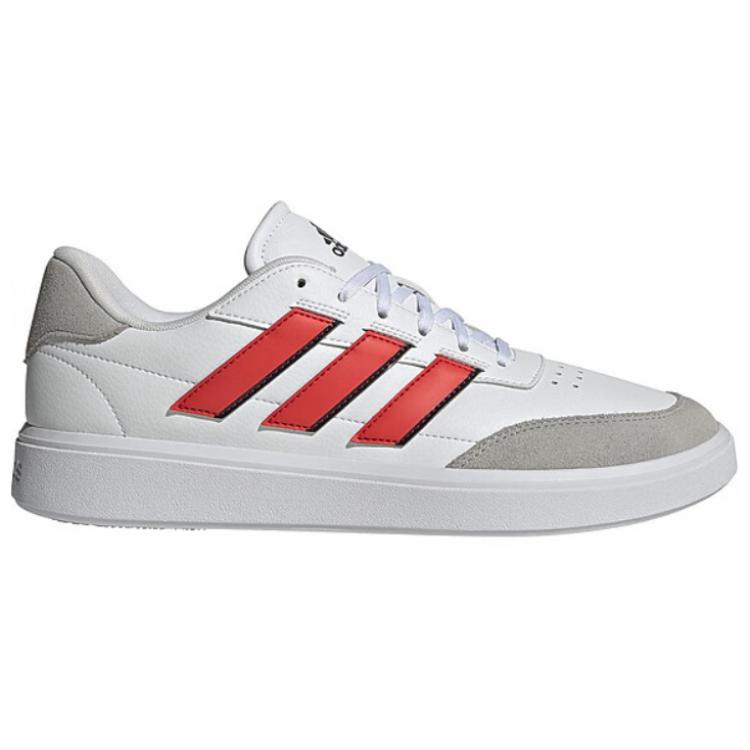 Adidas Courtblock Comfortable Fashion Slip Resistant Durable Low Top Lifestyle Casual Shoes Men Sneaker White Red IH4713
