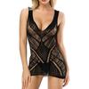 Womens Transparent Mesh Bodystockings Bodycon Sexy Underwear Dress