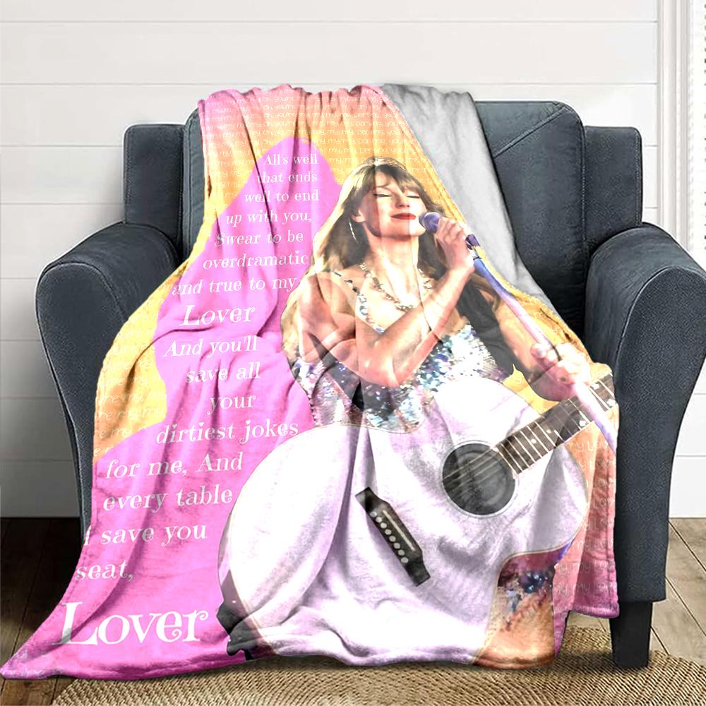 Love Song Lyrics Blanket Soft Throw Blanket For Home Bedroom Bed Sofa Travel Office Solid Christmas Blanket