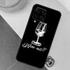Red Wine Glass Case For Samsung Galaxy M14 M34 M54 M33 M21 M31 M16 M36 M56 M53 M13 M12 M32 M52 M15 M55 M35
