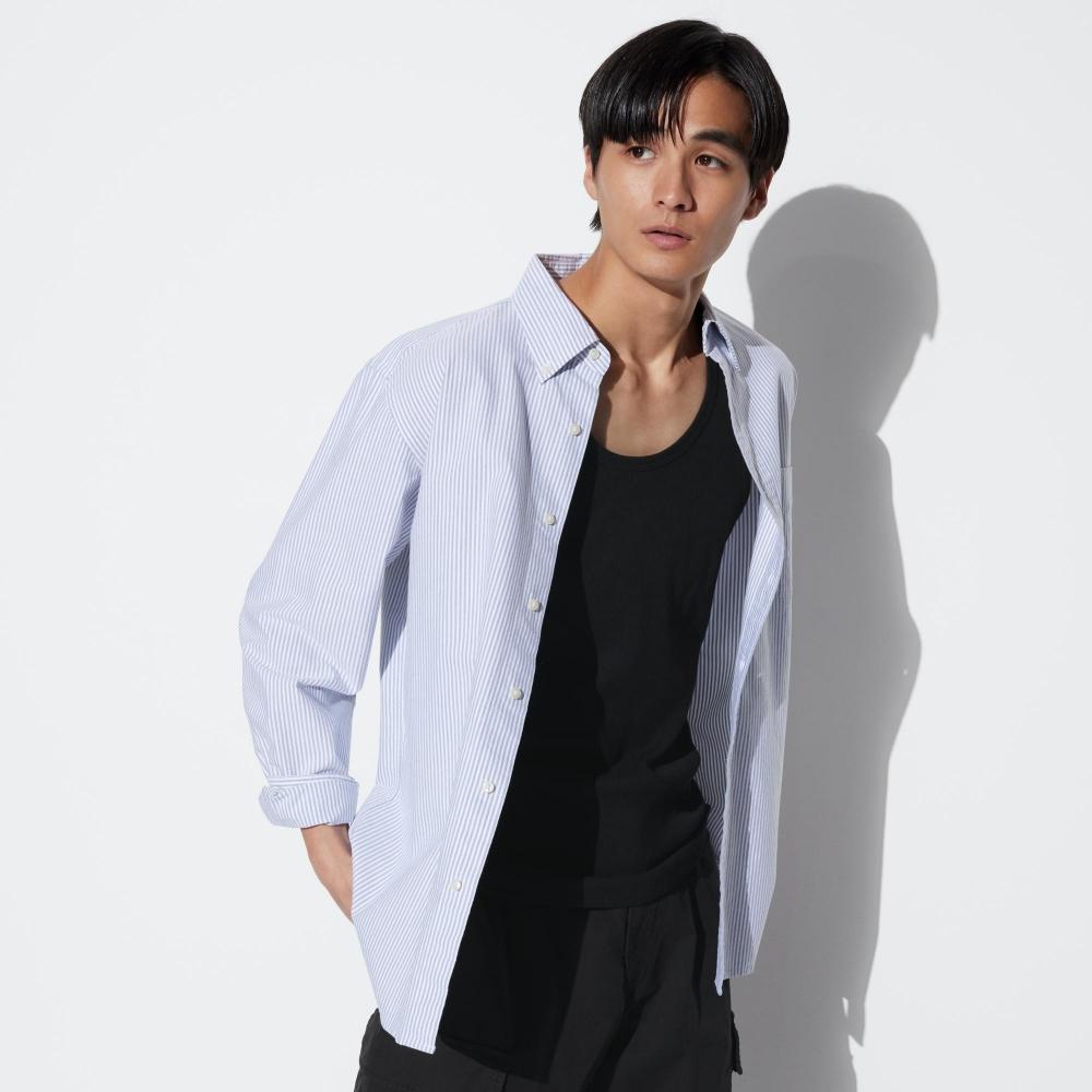 Uniqlo Японский сухой воротник ребристый топ-топ