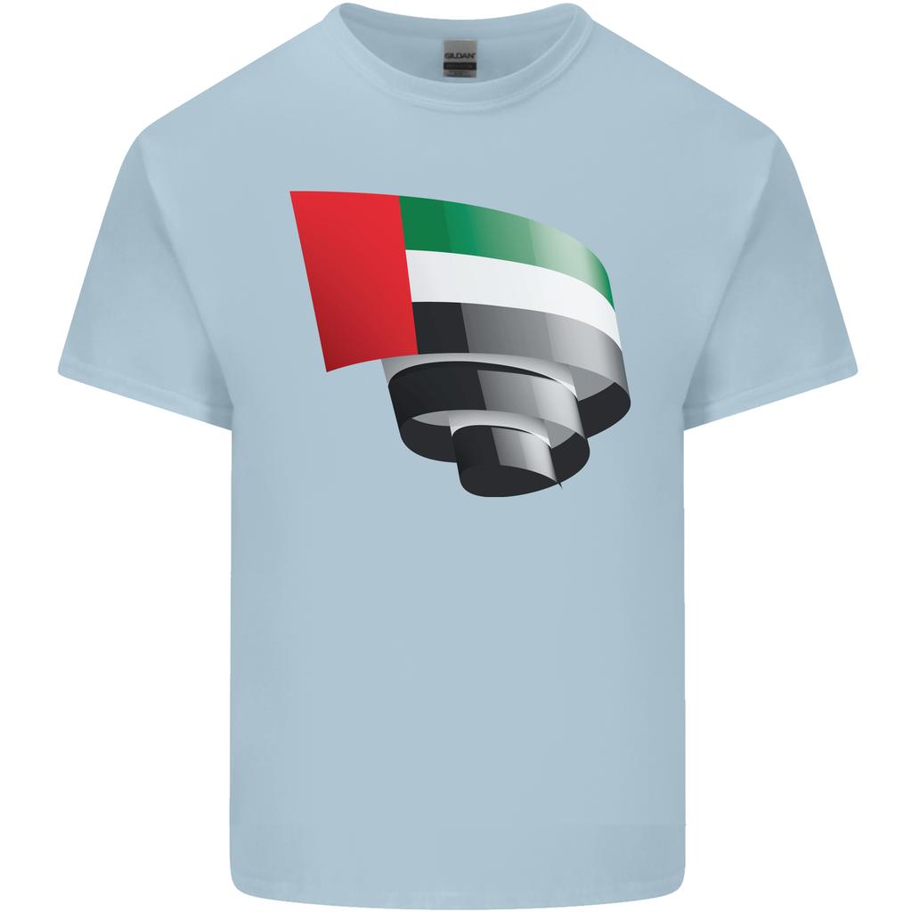 Curled UAE Flag Day Emirati Day Football Unisexs Light Cotton TShirt