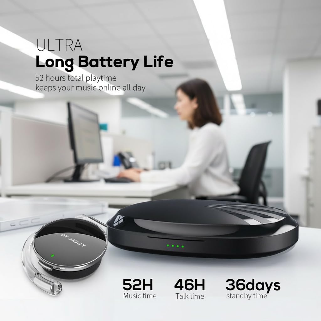 Наушники с заушным креплением, беспроводные клипсовые наушники Bluetooth 5.3, спортивные заушные, открытого типа, легкая гарнитура, новый способ ношения, который не вставляется