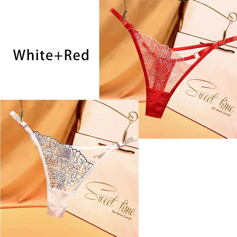 Dulasi Модные брюки-стринги с вырезом на талии и изысканной вышивкой, регулируемый пояс для женского нижнего белья 2271