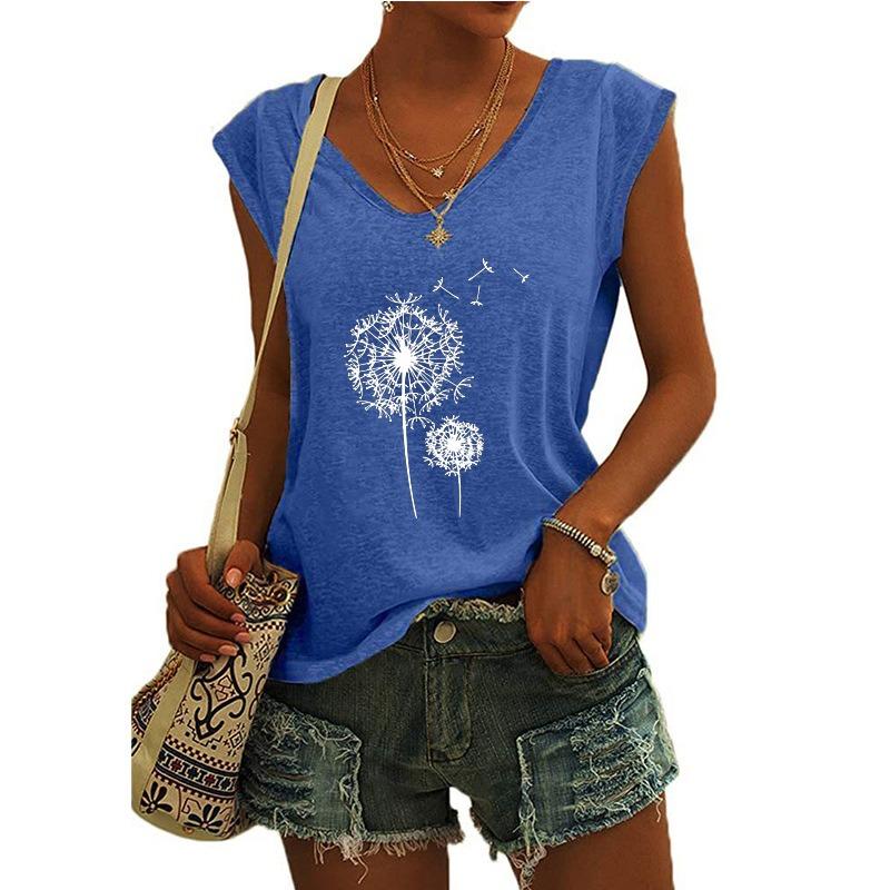 JPNTKY Women's Fashion Casual V-Neck Sleeveless Blouses & Shirts