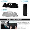 Flannel Dashboard Cover for - Buick Envision - Left-Hand Drive With HUD, Sun Shade Anti-Glare UV Protection