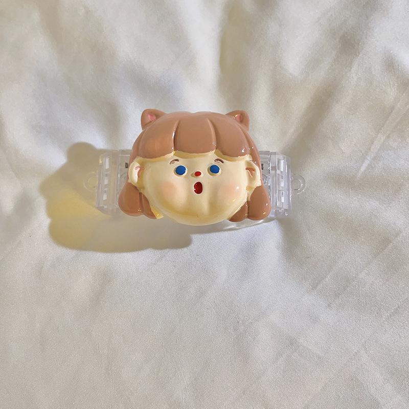 Kawaii Универсальный ремешок с зажимом для телефона, милый мультяшный длинный ремешок через плечо для женщин и девочек, нескользящий ремешок для телефона