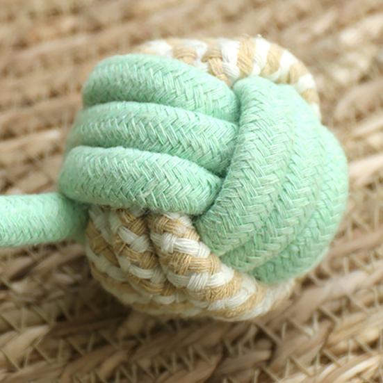 Natural Cotton Cat Basket Handwoven Rope Bed, Scratchable Indoor Sleeping Basket, Breathable Pet Nest with Handles Round House for Cats