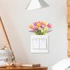 Акварельный цветок тюльпана Спальня Гостиная Выключатель Дом Фон Украшение Наклейка на стену
