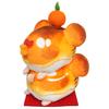Sanei Boeki Hamtaro Zodiac Hamtaro Tiger Ham Mitarashi Kagami Mochi Plush Toy, Height 12.5cm