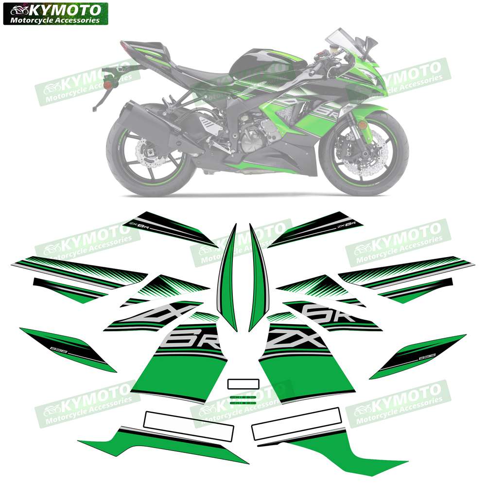 Для ZX-6R ZX6R 636 2013 2014 2015 2016 2017 2018 аксессуары для мотоцикла обтекатель светоотражающие наклейки полный комплект для автомобиля декорация