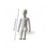 Full Body Child Mannequin Minimalist Kids Display Figure Gender-Neutral