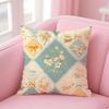 Colorful checkered pattern Cushion Cover Pillow Case Soft Skin Friendly Fabric Comfort  Concealed Zipper