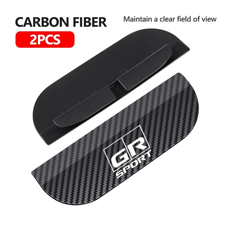 ZYU3 Snap-on Car Rearview Mirror Rain Cap Rain Shield Sun Shade Vision Protector For Toyota GR MN Camry Prius Auris Crown Yaris