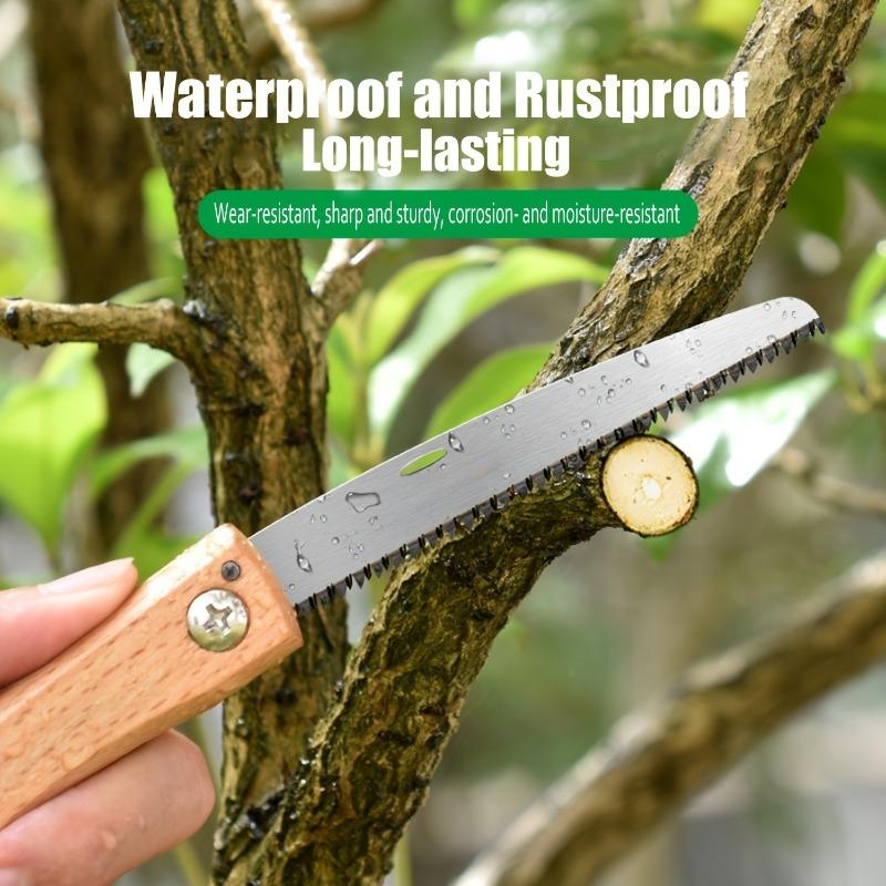 Мини Складная Ручная Пила Нескользящая Деревянная Рукоятка Тянущая Складная Пила Заподлицо Обрезная Пила для Ручной Пилы Деревообработка Пластиковый Режущий Инструмент