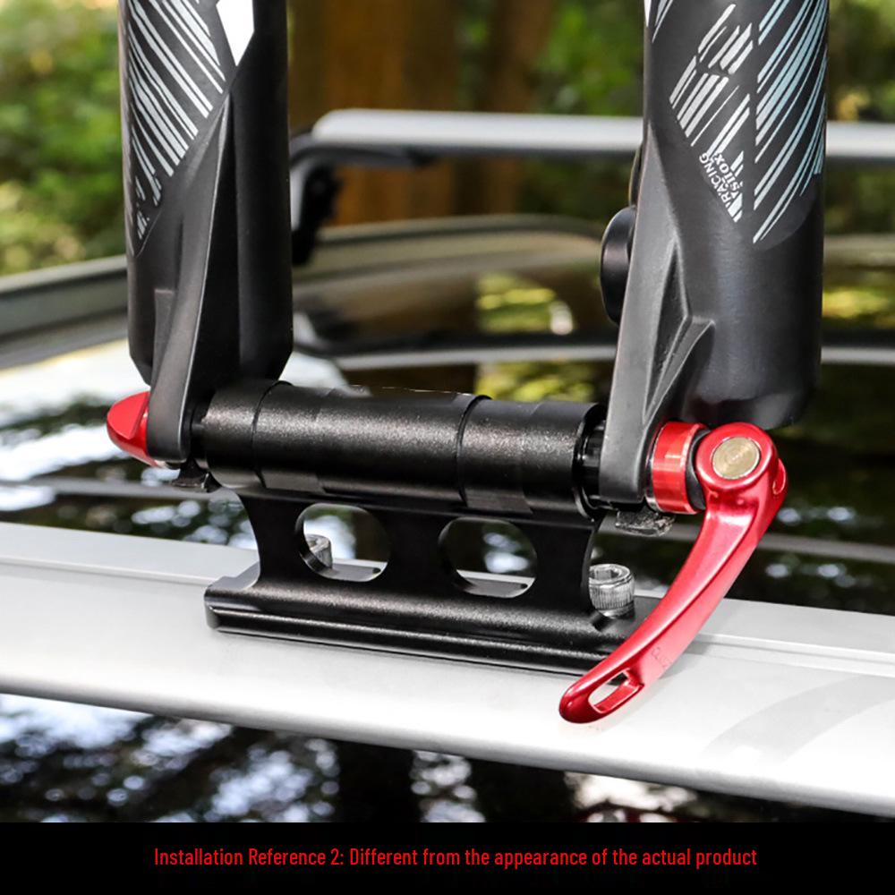 Car Roof Rack - Fixed Fork Quick Release Thru-Axle Bike Carrier